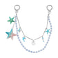 Keypus - Y2K Ocean Beaded Sea Star Bag Charm Keychain