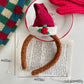 Gifty - Christmas Bow Plush Trim Hair Accessories