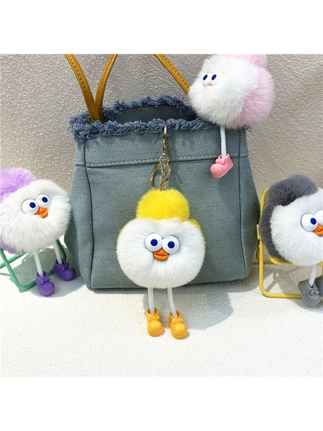 Keypus - Cartoon Funny Round Keychain