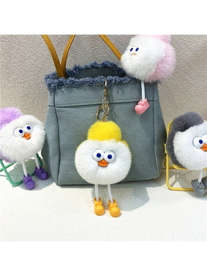 Keypus - Cartoon Funny Round Keychain