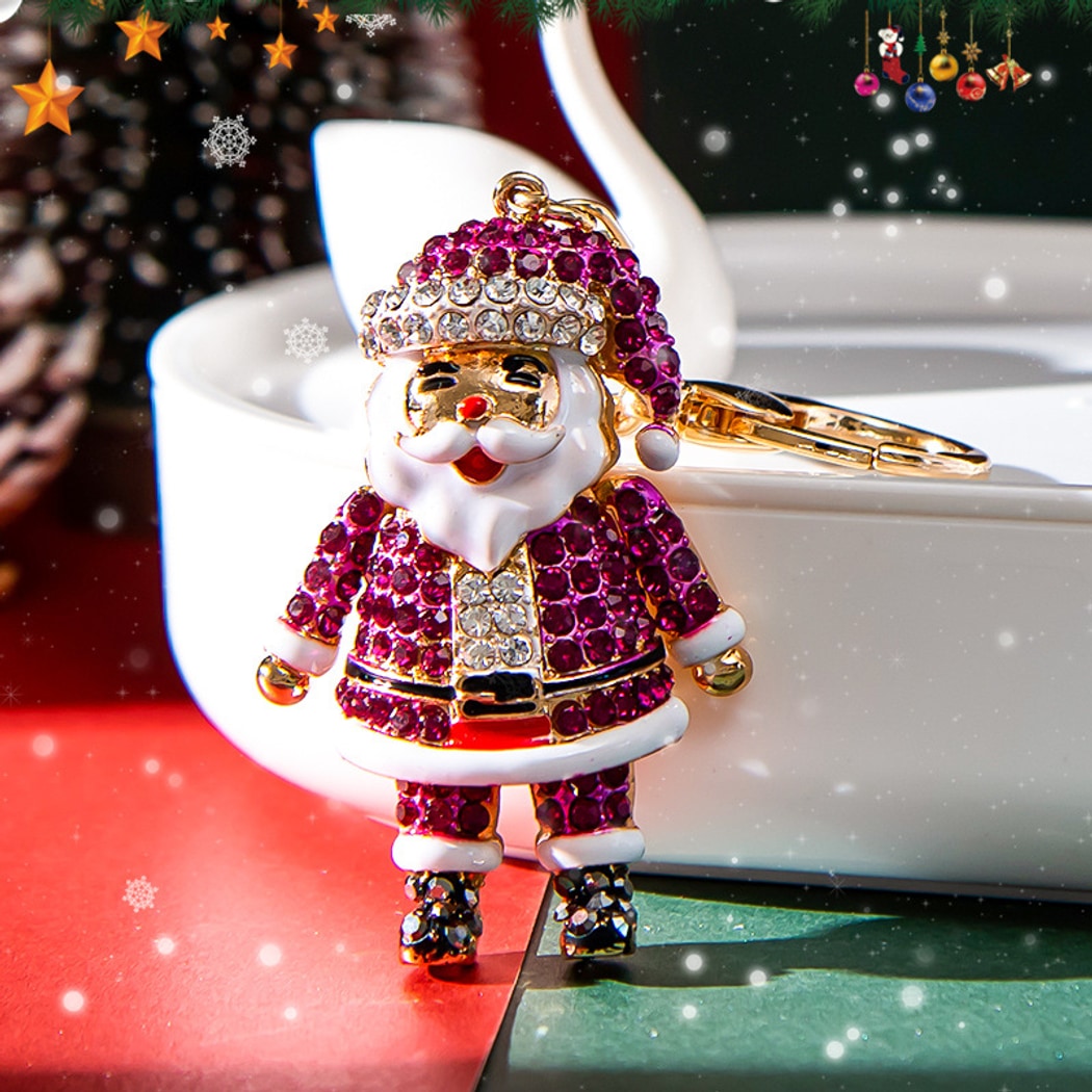 Keypus - Smiling Santa Claus Christmas Keychain