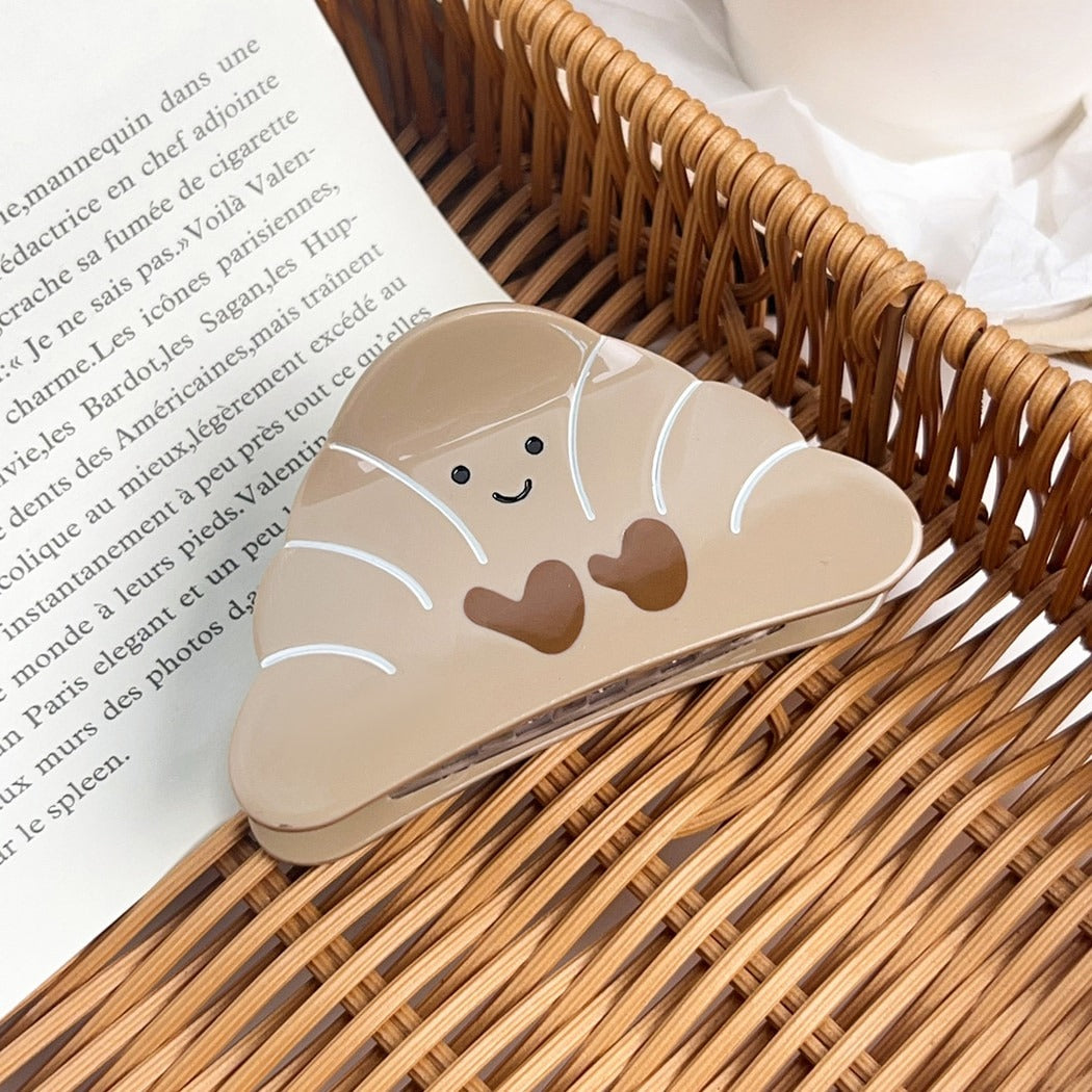 Beau - Simple Brown Food Shape Claw Clip
