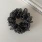 Gifty - Leopard Print Ruffled Polyester Scrunchie