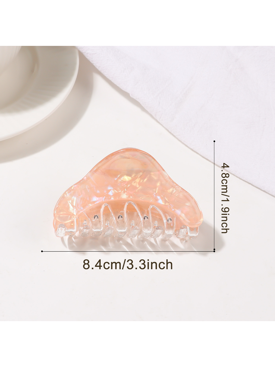 Beau - Iridescent Textured PVC Claw Hair Clip