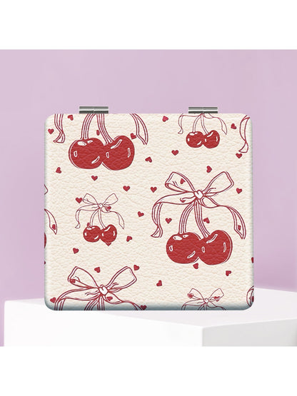 Mirroray - Whimsical Illustrated Square Compact Mirror