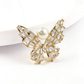 Brovia - Butterfly Detail Bow Shape Alloy Brooch