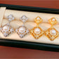 Earedge - Vintage Geometric Elegant Openwork Stud Earrings