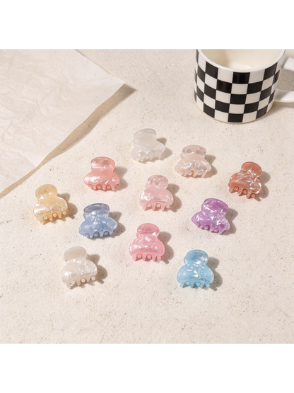 Beau - Glossy Mini Textured Hair Styling Claw Clip