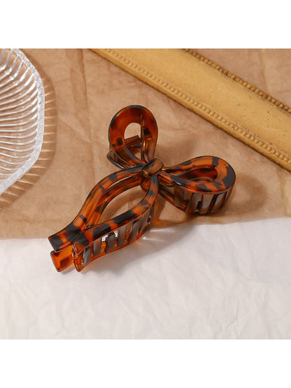 Beau - Leopard Print Bow Hair Clip