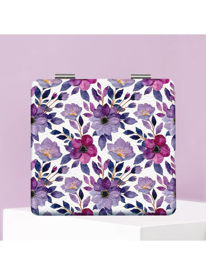 Mirroray - Floral Print Foldable Pocket Makeup Mirror