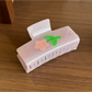 Beau - Floral Rectangular Acetate Claw Clip