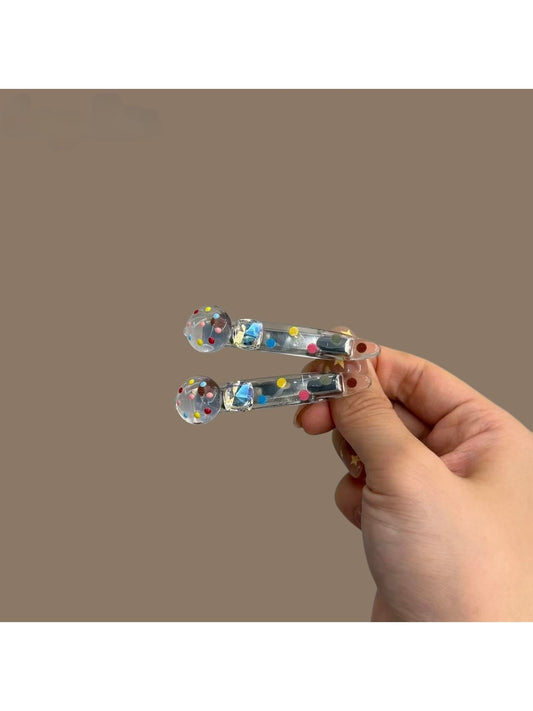 Beau - Polka Dot Geometric Hair Clip