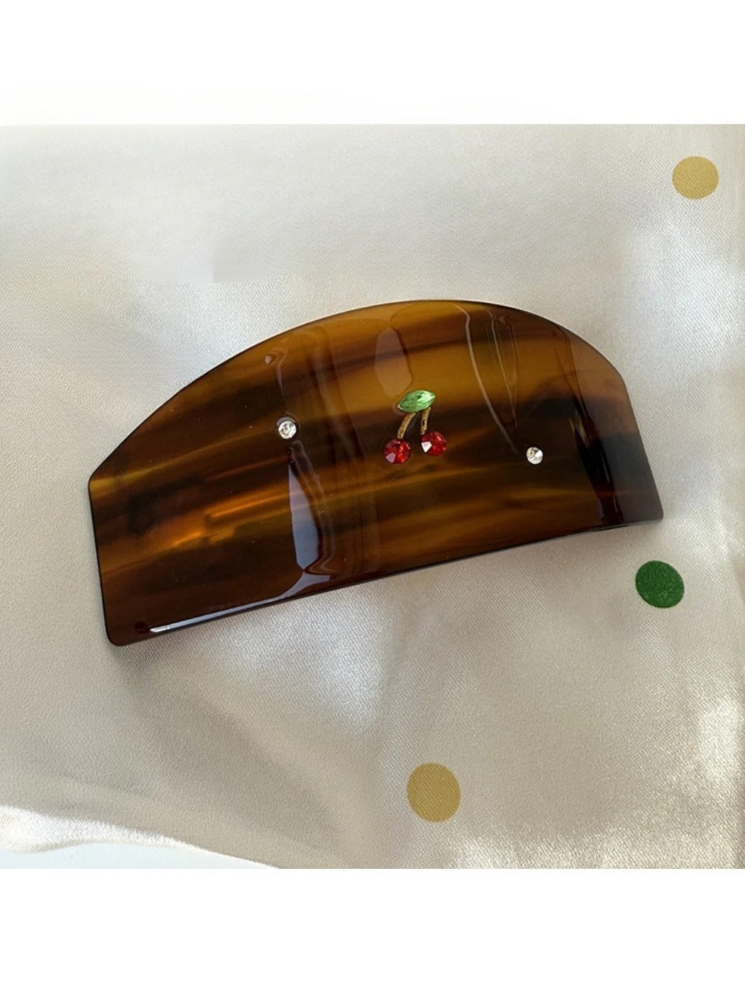 Beau - Cherry Print Clip Claw Hair Clip