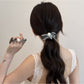 Gifty - Polka Dot Mesh Ruffle Polyester Scrunchie