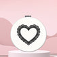 Mirroray - Round Heart Pattern Folding Makeup Mirror