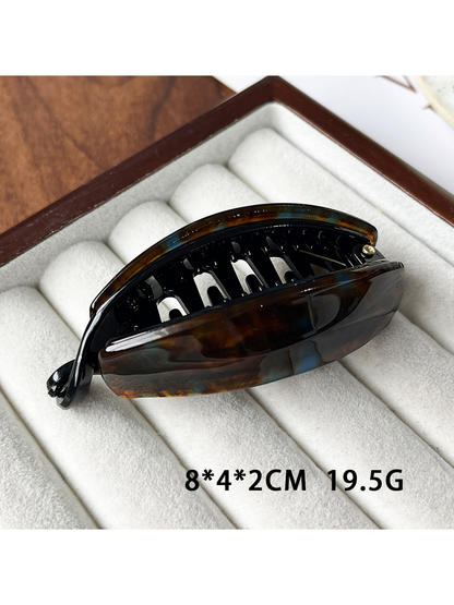 Beau - Curved Tortoiseshell Pattern Acetate Banana Clip