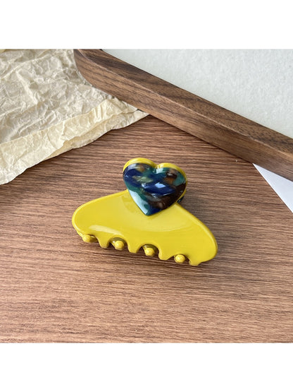 Beau - Elegant Heart Acetate Hair Clip
