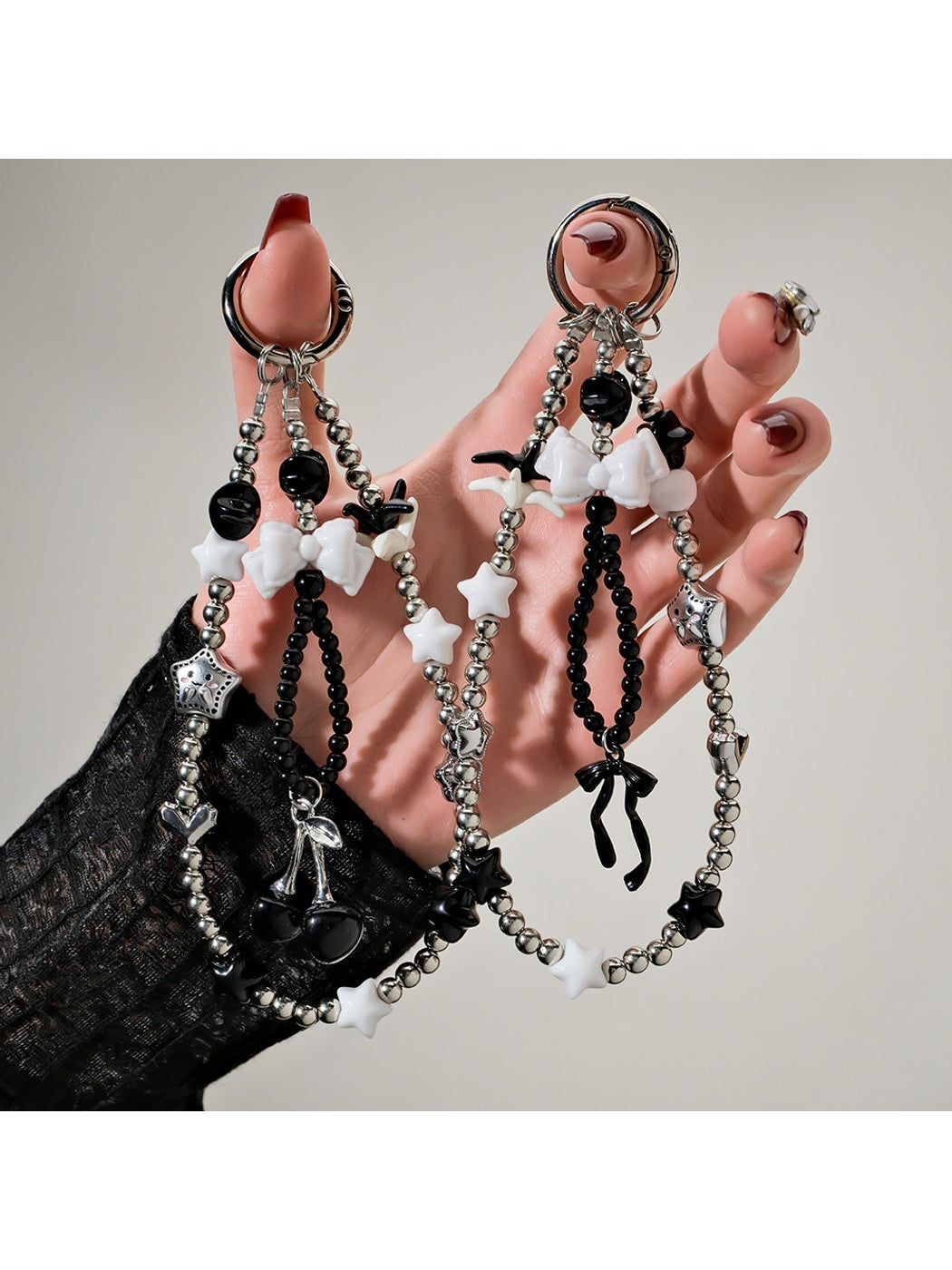 Keypus - Decorative Acrylic Bead Star Purse Charm Keychain