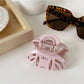 Beau - Simple Matte Finish Irregular Claw Clip