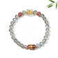 Lovra stylish color block bracelet with crystal and bead accents on a white background