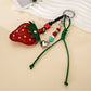 Keypus - Strawberry Pendant Cord Strap Keychain