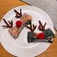 Beau - Bright Christmas Velvet Bow Hair Clip
