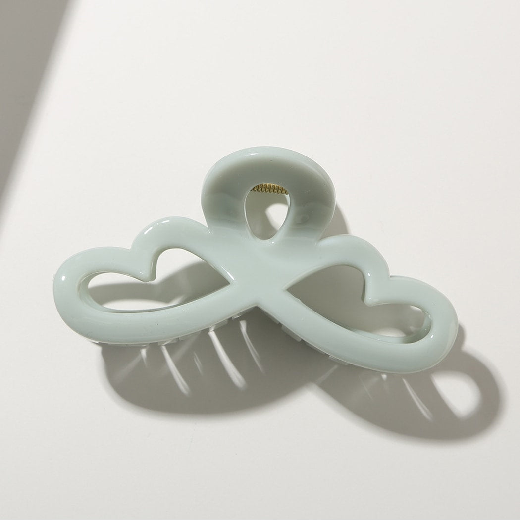 Beau - Double Heart Hollow Openwork PS Claw Clip