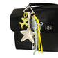 Keypus - Star Motif PU Woven Cord Bag Charm Keychain