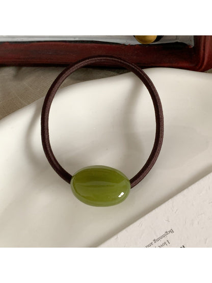 Gifty - Solid Color Oval Hair Tie