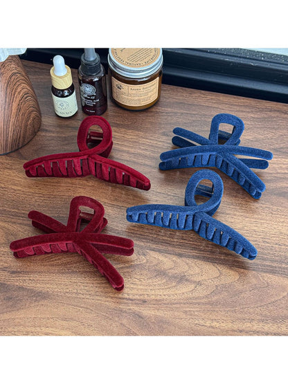 Beau - Elegant Velvet Hair Claw Clip Large