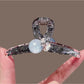 Beau - Geometric Cross PVC Alloy Claw Hair Clip