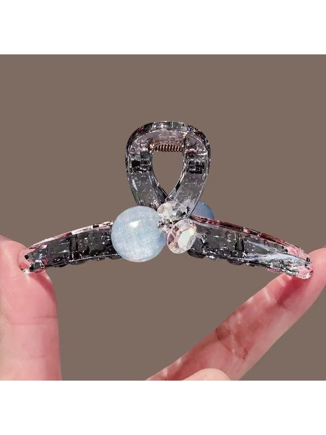 Beau - Geometric Cross PVC Alloy Claw Hair Clip