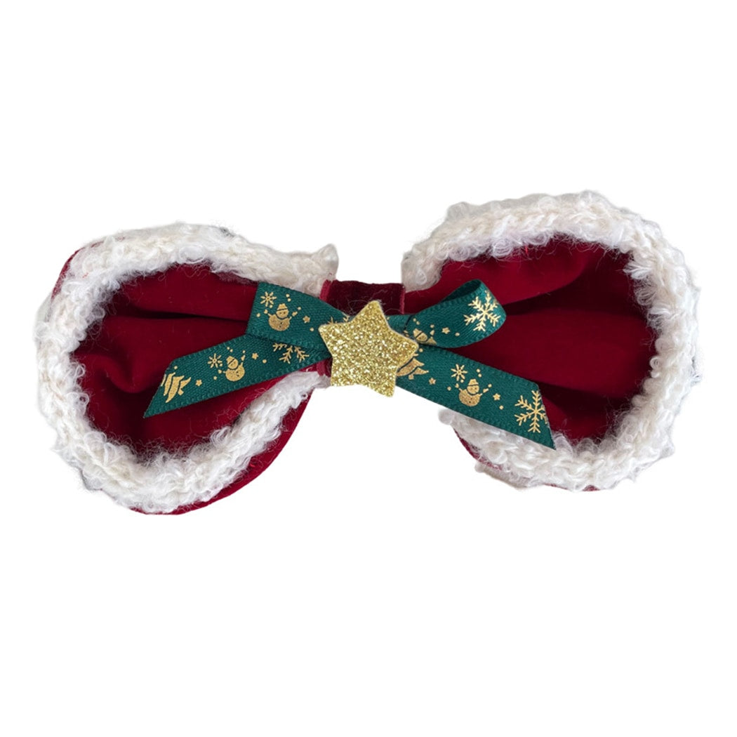 Beau - Sweet Christmas Plush Bow Hair Accessories