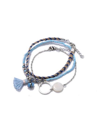 Lovra - Simple Stackable Tassel Beaded Bracelet