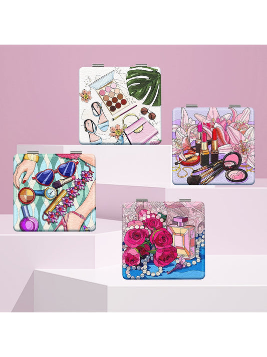Mirroray - Cartoon Style Print Makeup Mirror