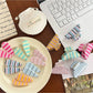 Beau - Sweet Style Striped Plastic Hair Claw Clip