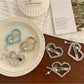 Beau - Heart Bow Beaded Front Hair Clip