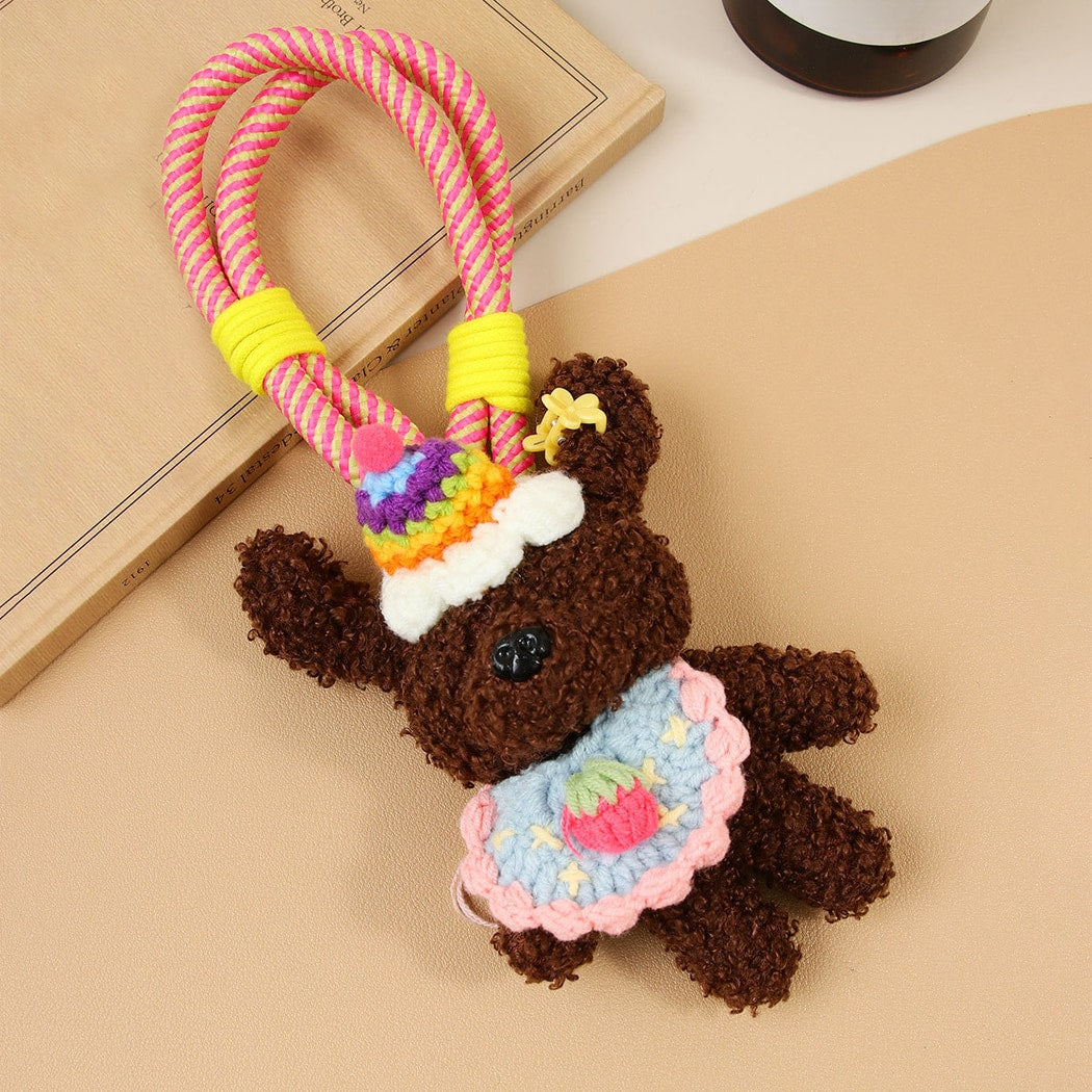 Keypus - Cartoon Plush Bear Pendant Bag Charm Keychain