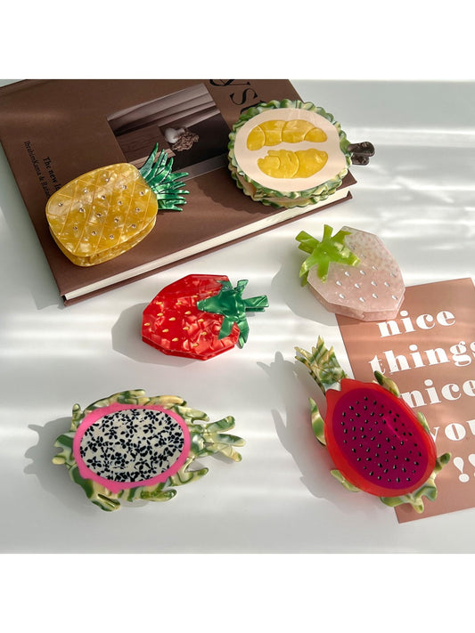 Beau - Fruit Shaped Acetate Hair Claw Clip