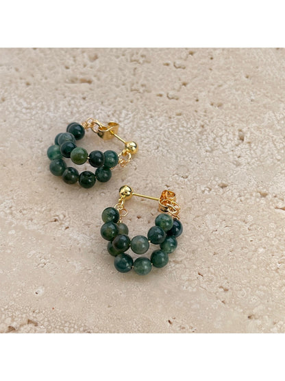 Earedge - Spring Green Botanical Earrings