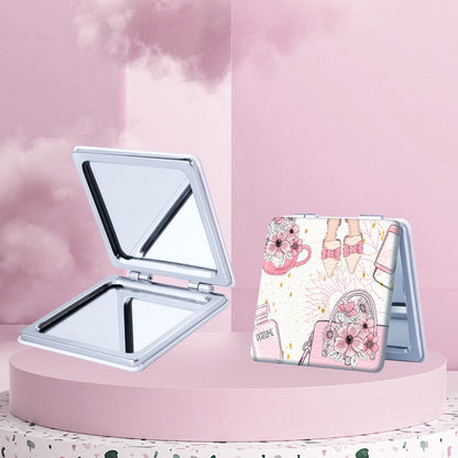 Mirroray - Cartoon Fashion Pattern Foldable Makeup Mirror