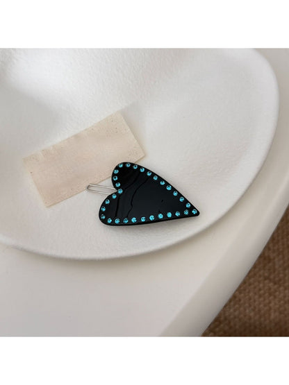 Beau - Elegant Heart-Shaped Side Hair Clip