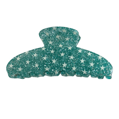 Beau - Star Pattern Shimmer Acrylic Hair Claw Clip