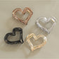 Beau - Sweet Style Heart Form Plastic Claw Hair Clip