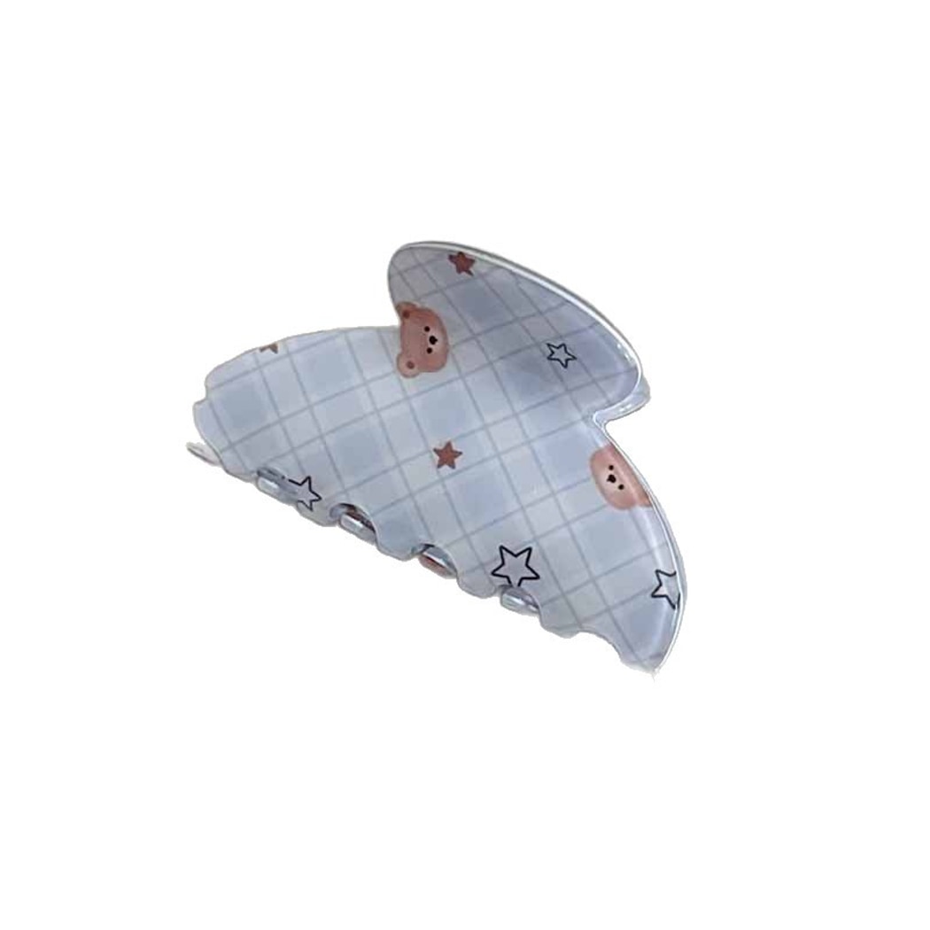 Beau - Cute Bear Print Acetate Hair Claw Clip