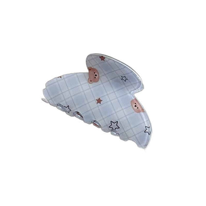 Beau - Cute Bear Print Acetate Hair Claw Clip