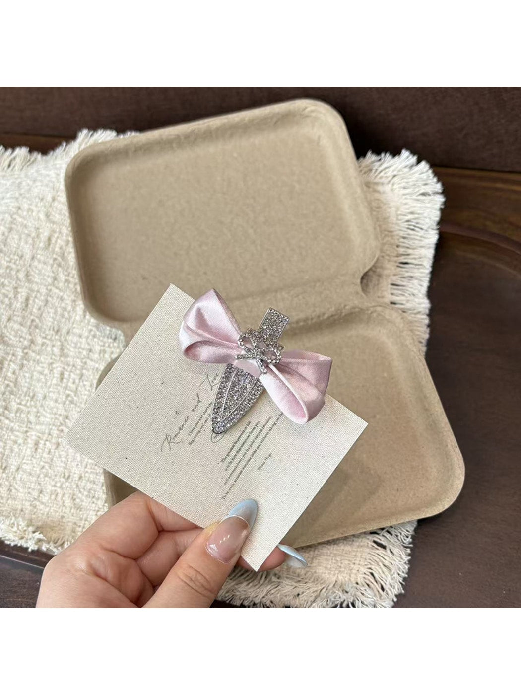Beau - Cute Bow Side Styling Alloy Hair Clip