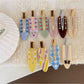 Beau - Patterned Rhinestone Accent Duckbill Hair Clip
