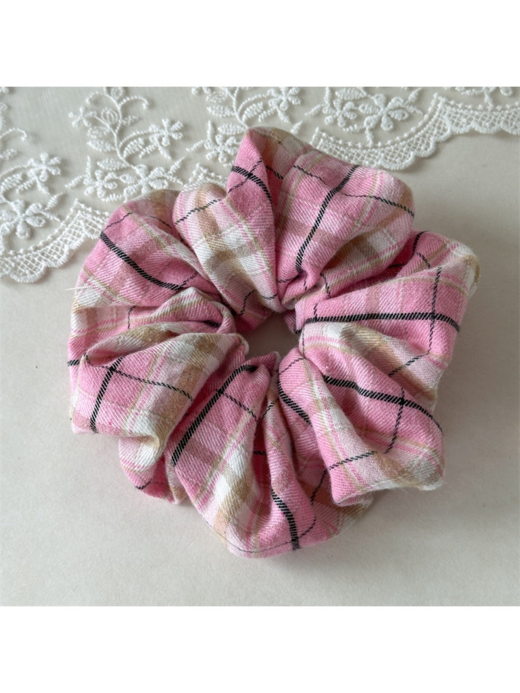 Gifty - Cute Vintage Plaid Hair Ties