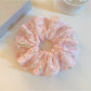 Gifty - Vintage Floral Print Polyester Hair Scrunchie